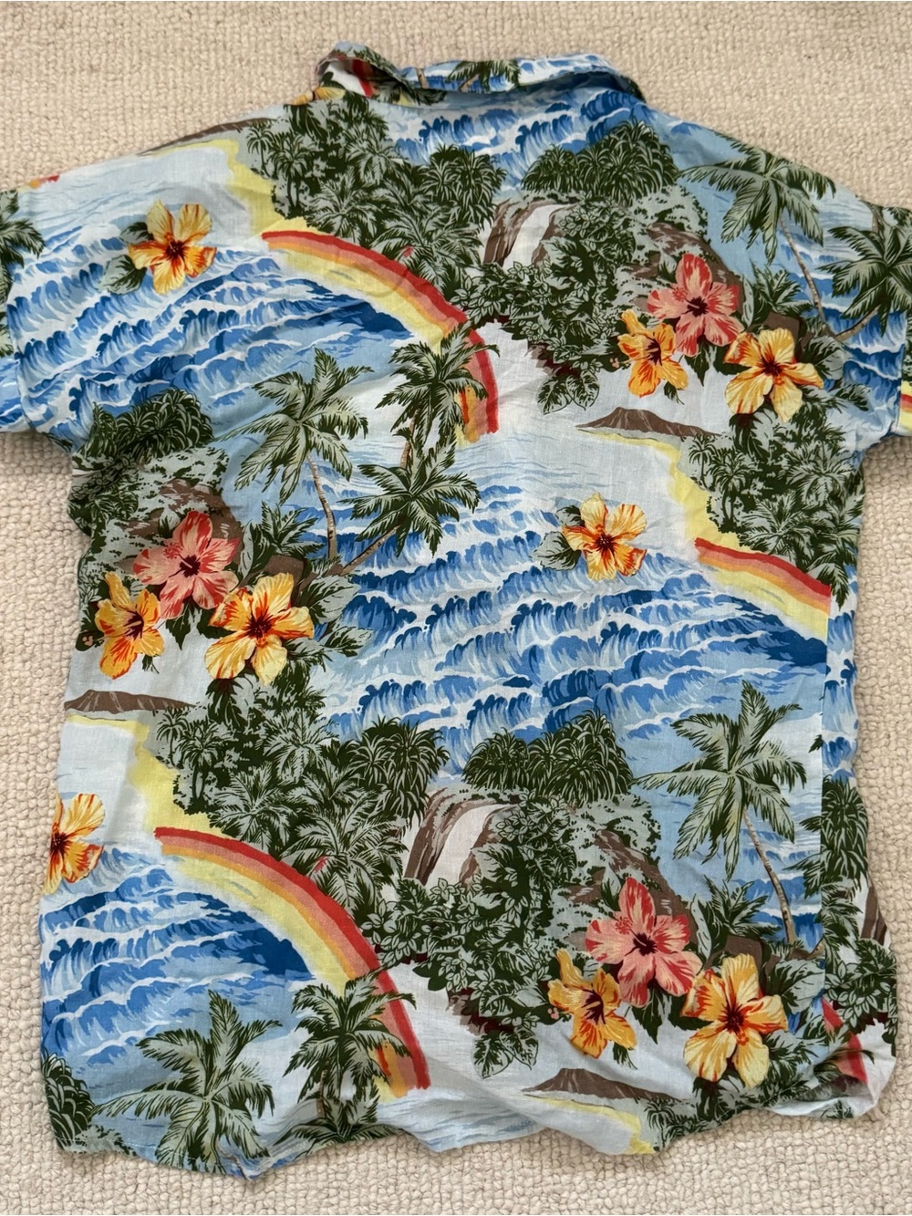 Marine Layer Tropical Floral Button-Down Shirt